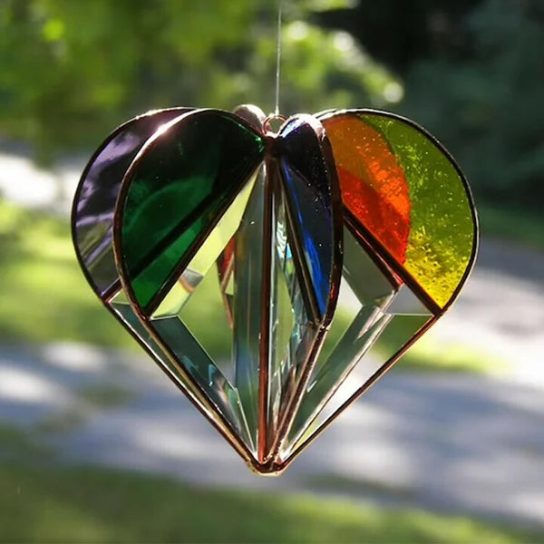 Multi-sided Heart Colorful Decoration